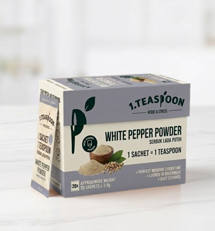 1Teaspoon White Pepper Powder